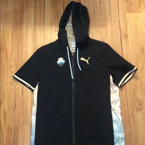 Pink Dolphin x Puma short sleeve hoodie small